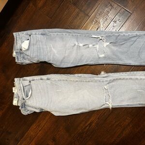 Distressed Light Blue Abercrombie Jeans